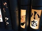 アジサイを竹和紙アートで♪